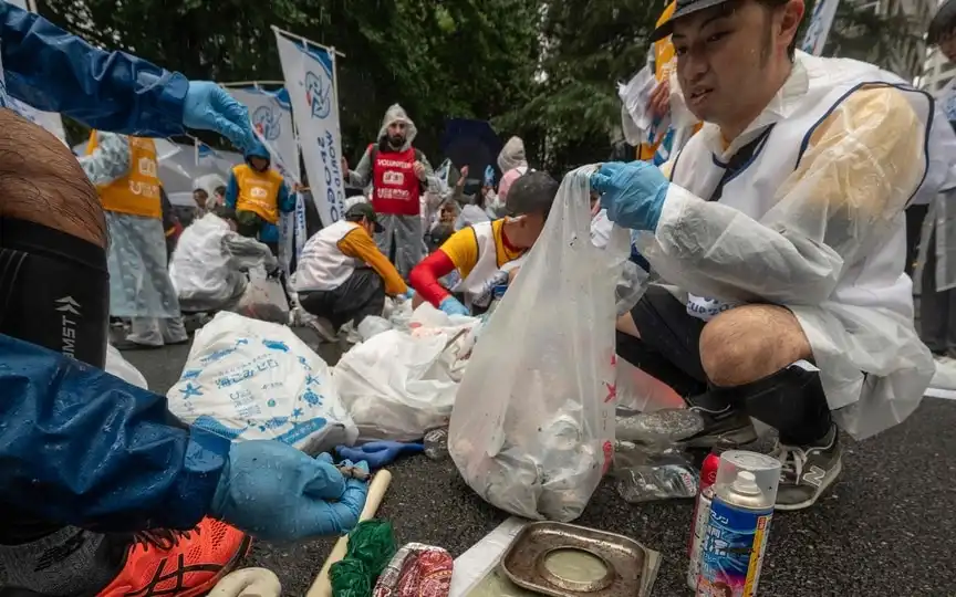 The tourist-heavy Dotonbori district in Osaka installed around 20 new technologically enabled garbage cans called SmaGO. (Representative image) (AFP)