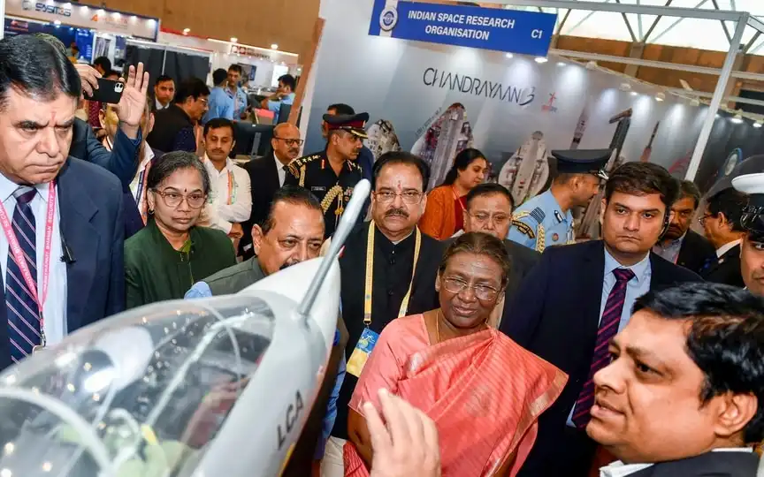 President Droupadi Murmu highlighted the importance to India of ISRO's space missions, including Aditya-L1 and Gaganyaan missions. (Jitender Gupta)