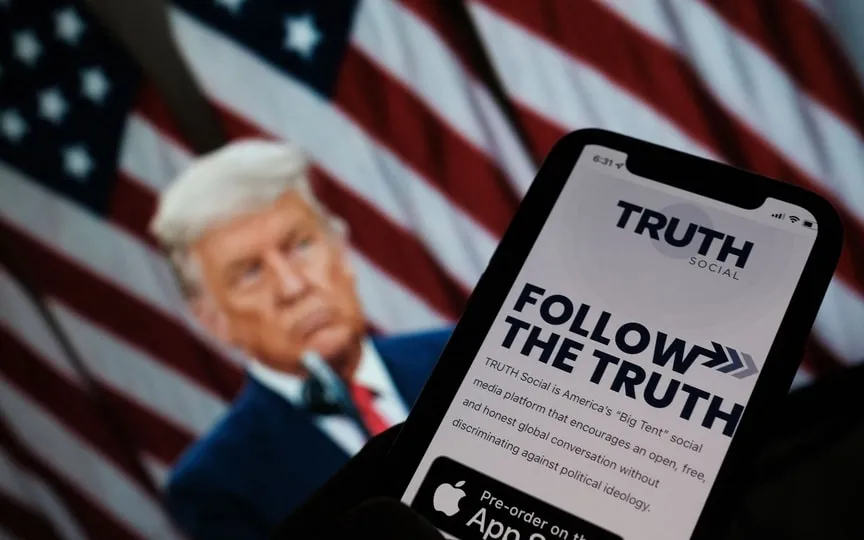 Truth Social, Donald Trump's social media venture, reveals $73 million in losses, sparking concerns about its sustainability. (AFP)