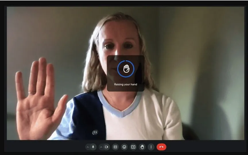 Know about Google Meet hand raise gesture detection feature. (Google)