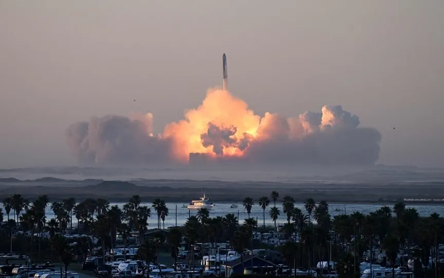 The rocket, standing tall at NASA's Kennedy Space Center in Cape Canaveral, Florida, experienced an unexpected delay, throwing a wrench into the meticulously planned operation. (AFP)