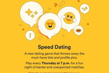 Bumble has launched a new feature called 'Speed Dating' where users prioritise personality over looks by hiding profile photos for the first three minutes of interaction.