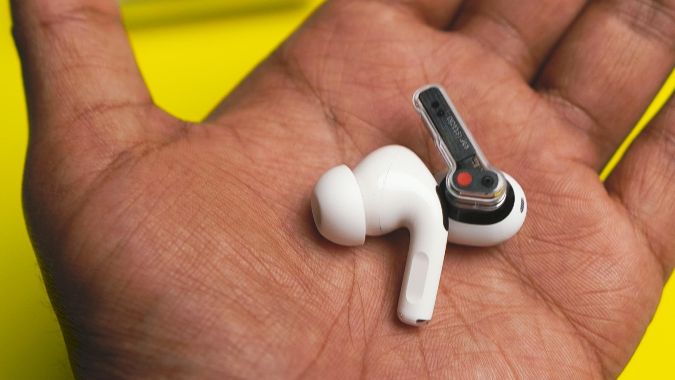 Unlike the AirPods Pro, the Nothing Ear (Stick) doesn’t feature an in-ear design. (Image: News18/ Shaurya Sharma)