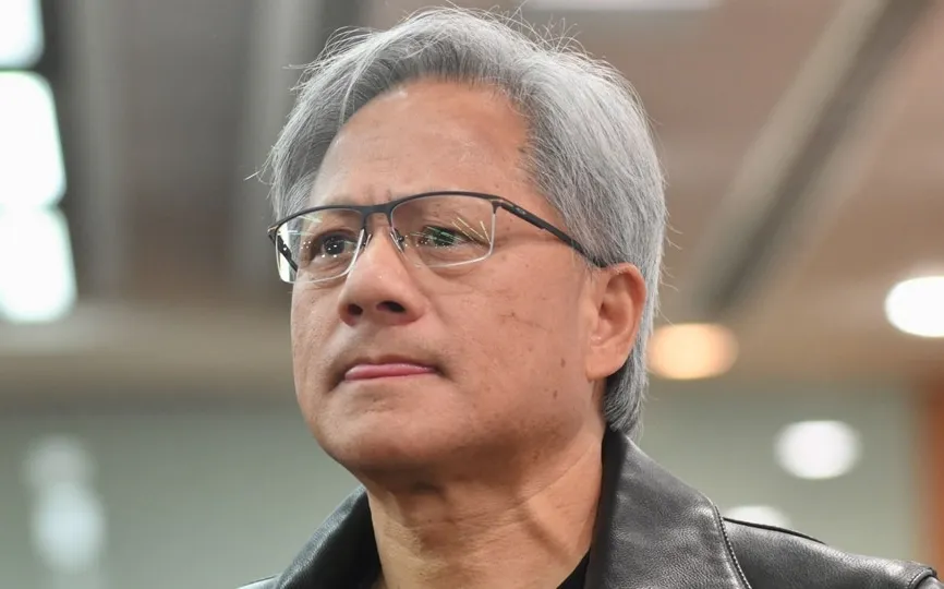 Jensen Huang, CEO of NVIDIA Crop., attends a press conference at the Computex 2023 in Taipei on May 30, 2023. (AFP)