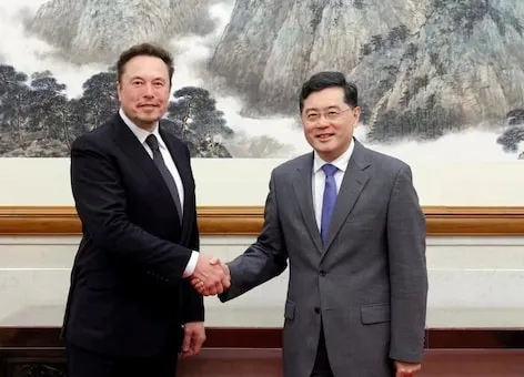 Elon Musk on Tuesday visited China for the first time in three years, highlighting the importance of the world's biggest electric market