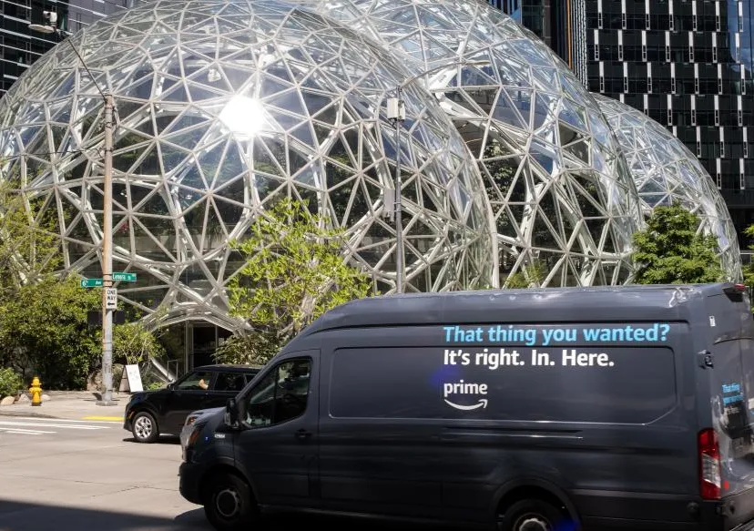 The event was streamed live in front of Amazon's Seattle headquarters.