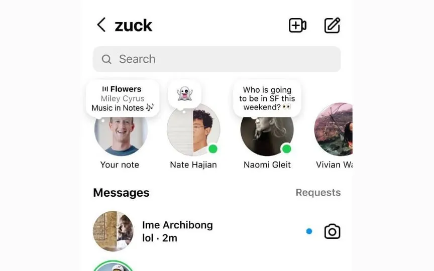 Know all about the new feature added to Instagram Notes that allows users to add songs they are listening to. (Mark Zuckerberg/Instagram)
