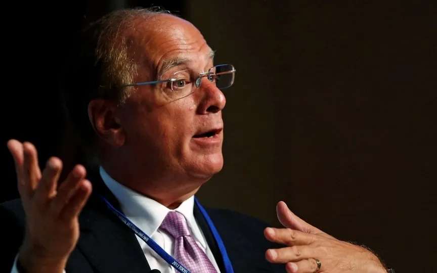 BlackRock Chief Executive Officer Laurence Fink and other senior executives laid out a vision for BlackRock’s growth as a one-stop shop for investors that provides tech, data, analytics, funds and financial markets advice to clients. (REUTERS)