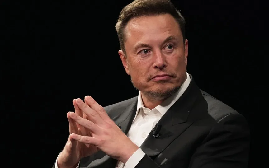 Elon Musk, billionaire and chief executive officer of Tesla, at the Viva Tech fair in Paris, France, on Friday, June 16, 2023. (Bloomberg)