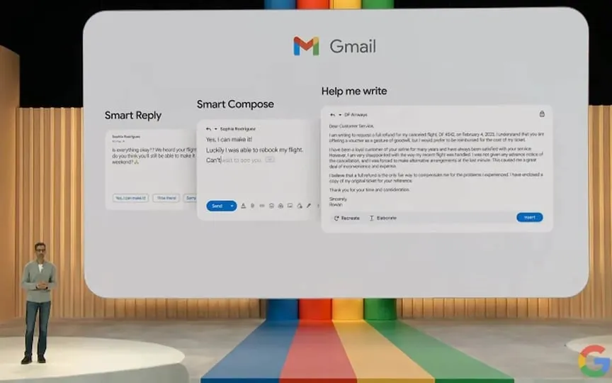 Gmail’s new AI tool ‘Help me write’ can create entire email drafts for you. (Google)