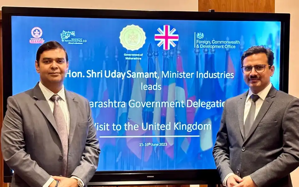 The Maharashtra government delegation at London Tech Week 2023 was headed by cabinet minister Uday Samant, who is currently in charge of industries. This delegation was actively seen hosting meetings with key stakeholders and industry players in the UK to attract investments to India.