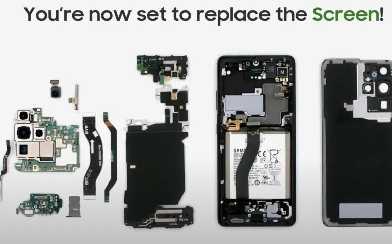 Galaxy S20, 21 and S22 owners can replace the screen, back glass and charging ports.