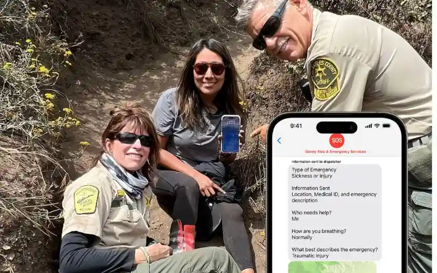 Juana Reyes, a woman who broke her leg while hiking in Tujunga, was unable to call for help because she was in a remote location. Fortunately, she was able to use the iPhone 14's Emergency SOS via Satellite feature to contact emergency services.