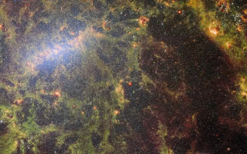 These stars are a mere 20 million light-years away.