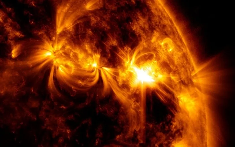 Geomagnetic storms can cause power grid failures, auroras and more. (NASA)