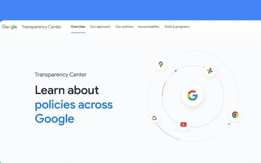 According to Google, with the Transparency Center, you can learn about the policy development process.