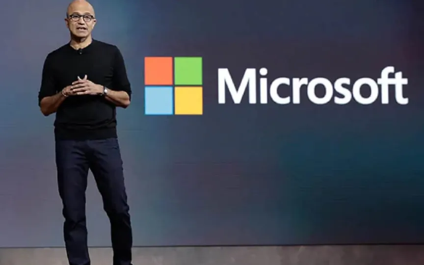 Satya Nadella has compared AI to the dawn of the Internet itself, saying AI is 'as big' as the Internet revolution, and recalled Bill Gates' 'tidal wave' memo.