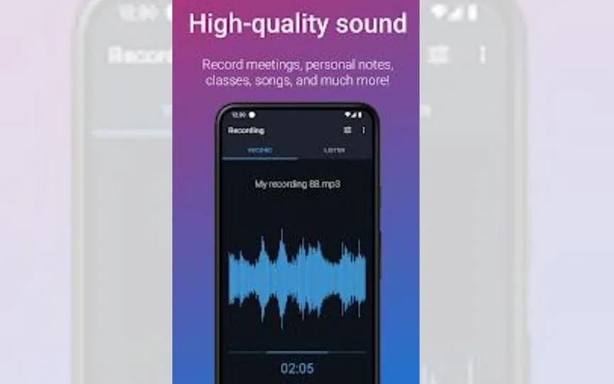 The app ensures high-quality recordings which will allow you to revisit complex topics as many times as you need (Playstore)