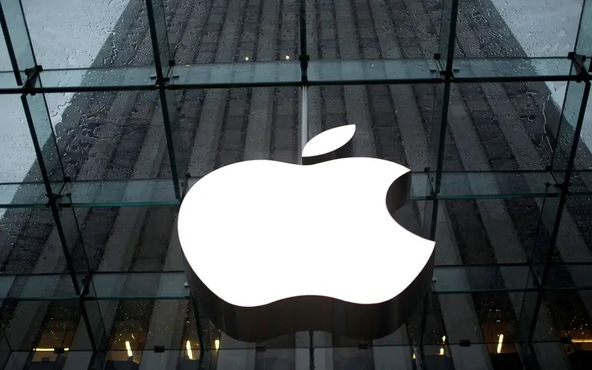 The Apple Inc. logo is seen in the lobby of New York City's flagship Apple store January 18, 2011 (REUTERS)