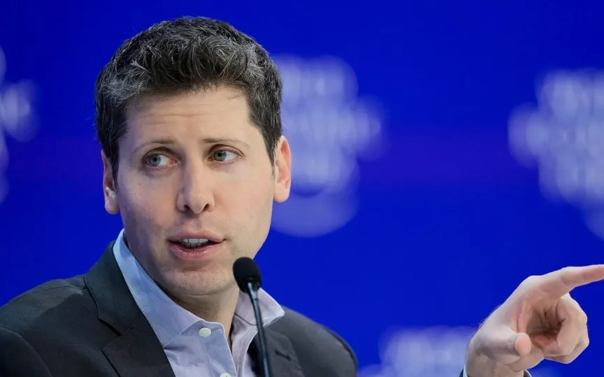 OpenAI CEO Sam Altman participates in the "Technology in a turbulent world" panel discussion during the annual meeting of the World Economic Forum in Davos, Switzerland, Thursday, Jan. 18, 2024. (AP)