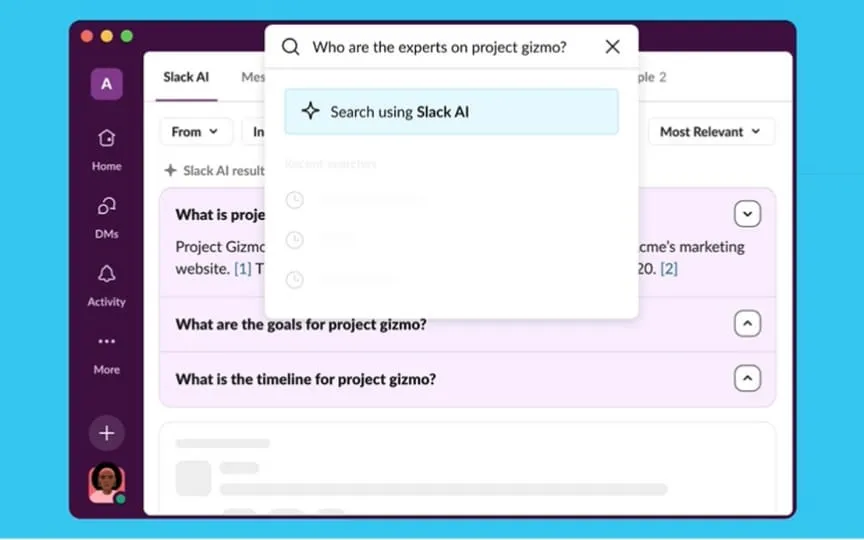 Slack introduces AI features with the ability to summarize old messages. Learn more about Slack AI update here. (Slack)