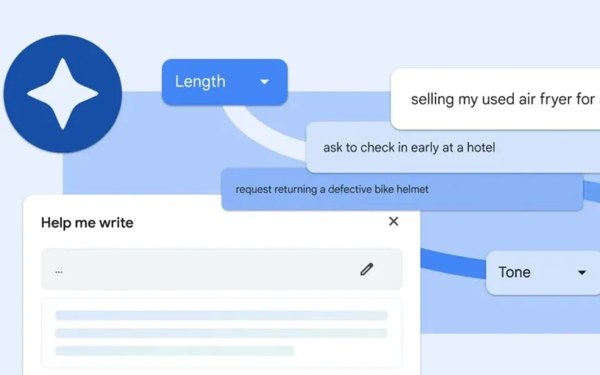 Google says the 'Help Me Write' feature can be used to either craft something new or refine an already existing text.