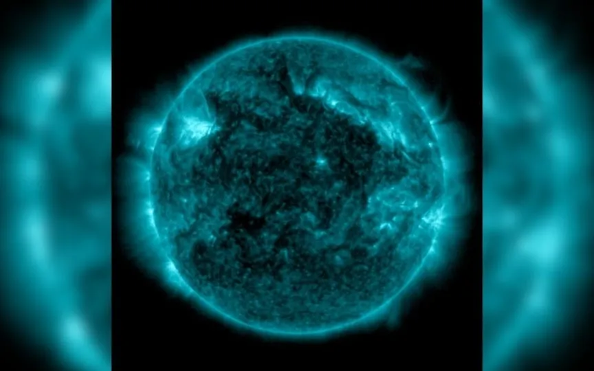 The Sun hurled out 3 X-class solar flares, creating a solar storm danger, says NASA. (NASA/SDO)