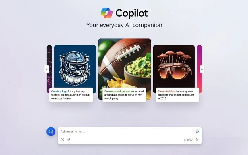 Microsoft Copilot has received a major update that brings a more streamlined look, along with new features. (Microsoft)