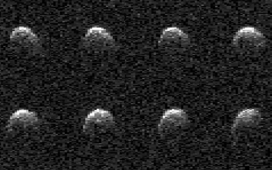 Stadium-sized asteroid 2008 OS7 sparked curiosity among scientists with its intriguing surface features. (NASA/JPL-Caltech)