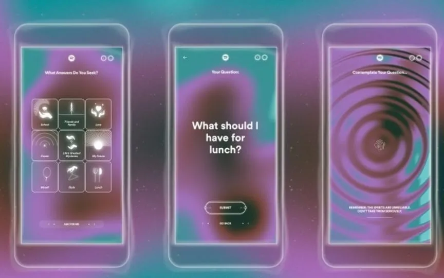 Spotify introduces 'Song Psychic,' a fun feature predicting life's answers through music. (Spotify)