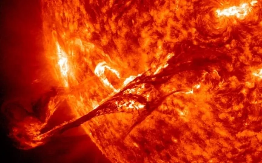 A sunspot could emit X-class solar flares, says NASA. Know the solar storm danger. (NASA SDO)