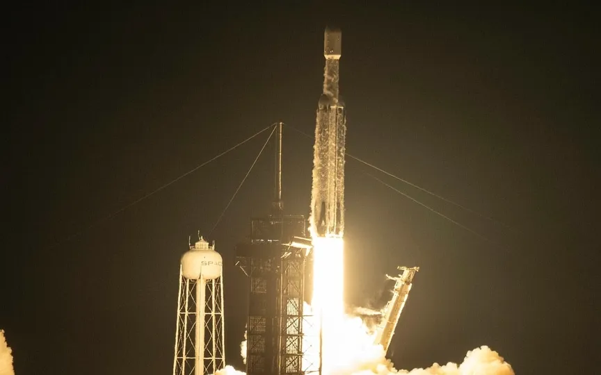 SpaceX rocket launched successfully today with NASA crew aboard and it is heading for to the International Space Station. (AP)