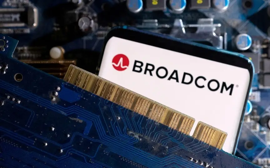 Broadcom Inc. foresees AI spending driving growth, aiming for $50 billion in sales by fiscal 2024. (REUTERS)