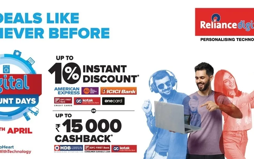 Upgrade your tech game with Reliance Digital's exclusive offers. Get ready to shop and save from April 6 to April 15 (Reliance)