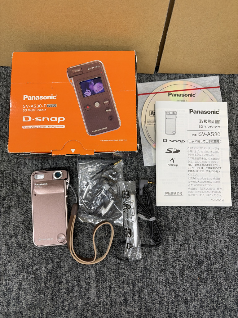 Panasonic SV-AS30 D-Snap 動作確認済☆Panasonic D-snap SV-AS30-T 茶
