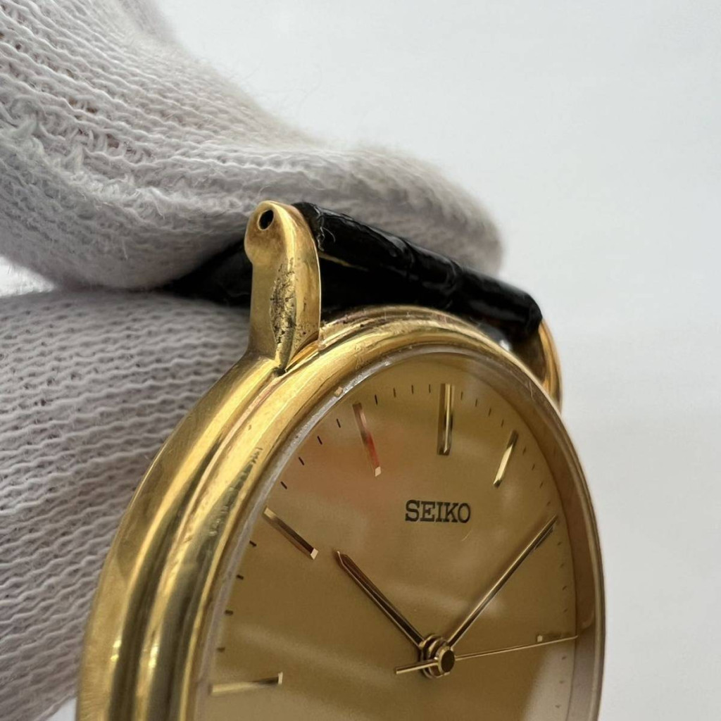 SEIKO セイコー DOLCE ドルチェ メンズ 腕時計 18KT 金無垢 SEIKO セイコー DOLCE ドルチェ メンズ 腕時計 18KT 金無垢