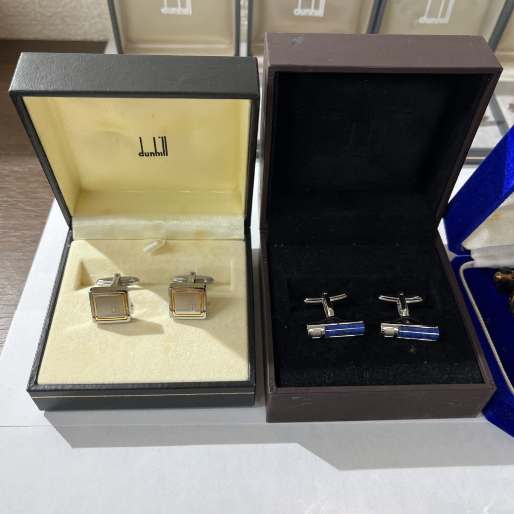 dunhill ダンヒル ネクタイピン カフスボタン ゴールド シルバー dunhill ダンヒル ネクタイピン カフスボタン ゴールド シルバー