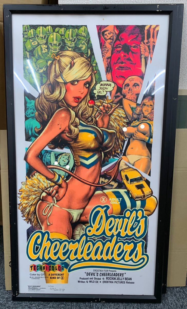 Rockin JellyBean Devil's Cheerleaders ポスター 額付① Rockin JellyBean Devil's Cheerleaders ポスター 額付①