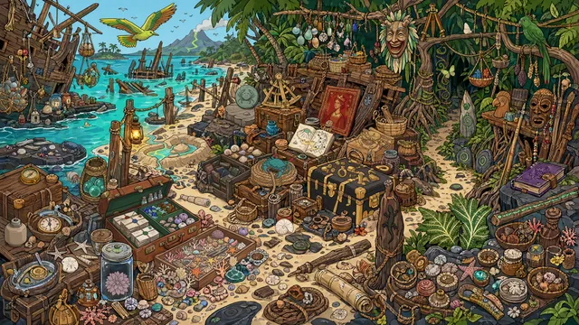 A scene from Lumen Isle