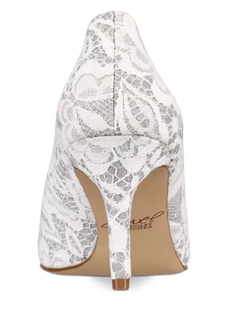 badgley mischka white pumps