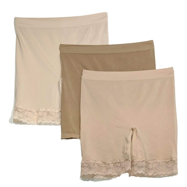 Breezies Seamless Smoothing Mid-Thigh Short Light Beige - Set of 3 | eBay