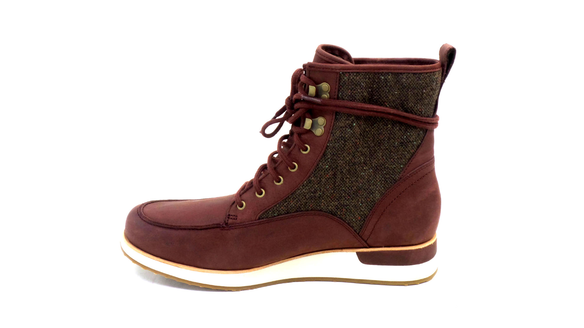 Earth Leather Lace-Up Ankle Boots- Janel