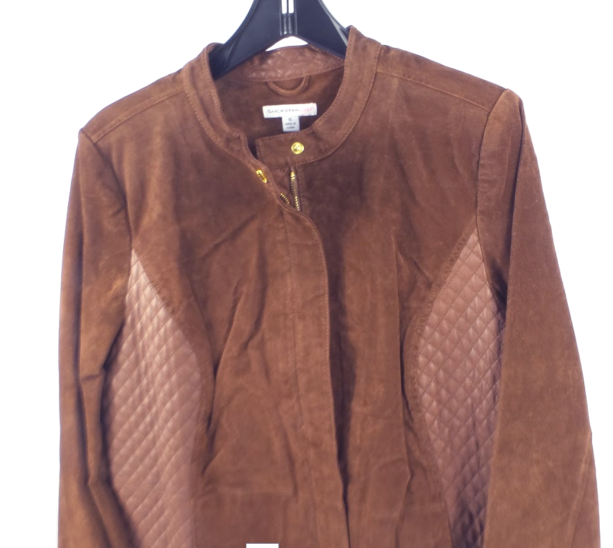 quilted suede jacket