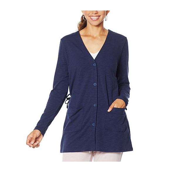 ModernSoul Gathered Back Cardigan with 