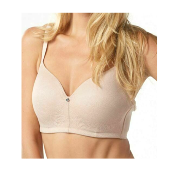 Breezies Lace Essentials Side Smoothing Wirefree Bra Nude Ebay 