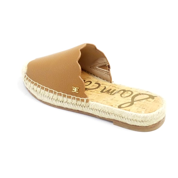 Sam Edelman Leather Espadrille Slide Sandals Andy Luggage eBay