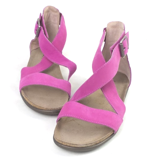 Naot Leather Cross Strap Sandals Rianna Pink | eBay