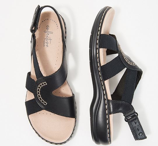 clarks sandals with backstrap