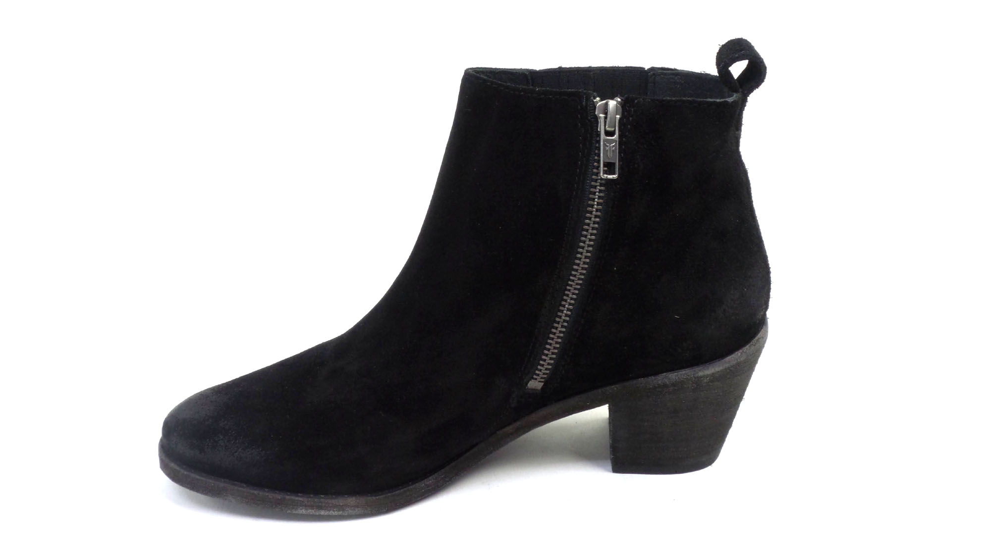 Frye Suede Gored Ankle Boots Alton Chelsea Black Leather | eBay
