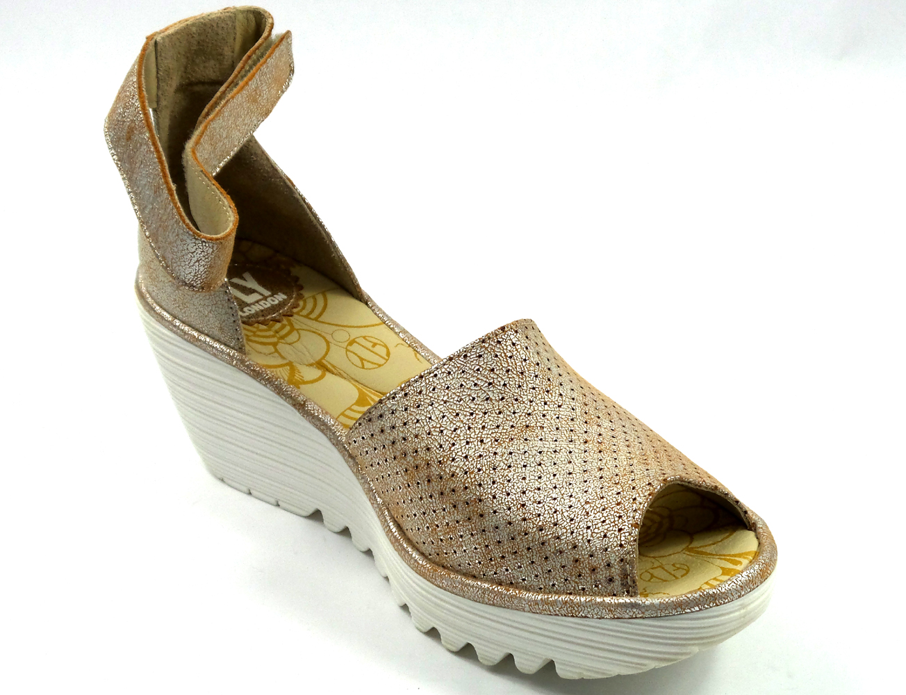 fly london perforated wedge